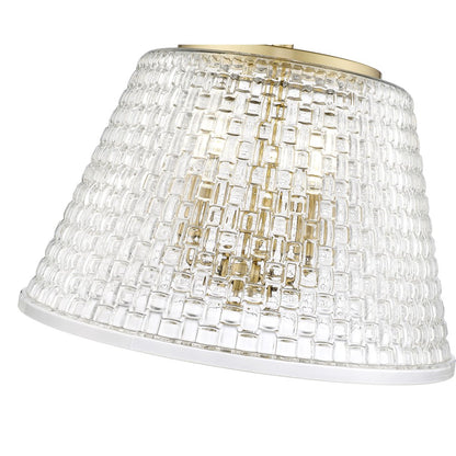 Millennium Lighting Saben 3Lt Semi-Flush Mount, Vintage Brass