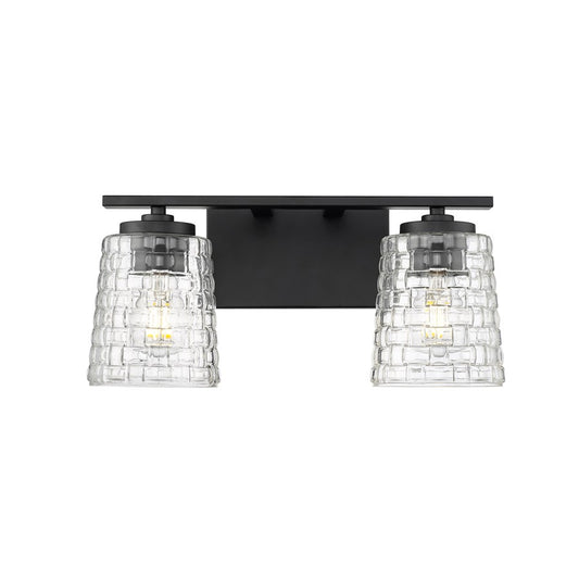 Millennium Lighting Saben 2Lt Vanity, Black - 22102-MB