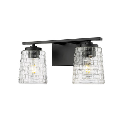 Millennium Lighting Saben 2Lt Vanity, Black
