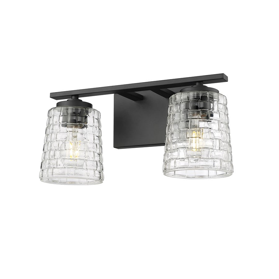 Millennium Lighting Saben 2Lt Vanity, Black