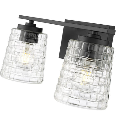 Millennium Lighting Saben 2Lt Vanity, Black