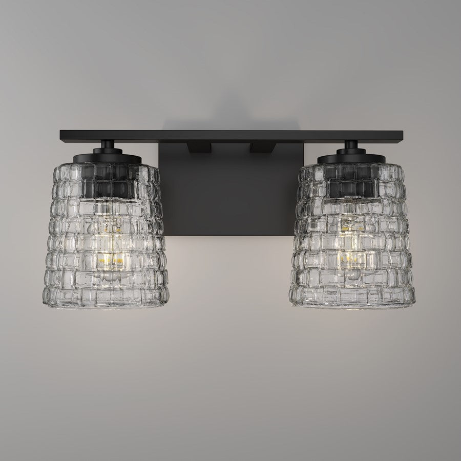 Millennium Lighting Saben 2Lt Vanity, Black