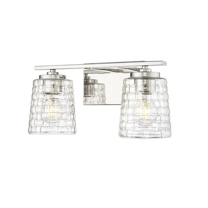 Millennium Lighting Saben 2Lt Vanity, Polished Nickel