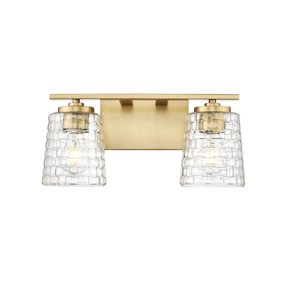 Millennium Lighting Saben 2Lt Vanity, Vintage Brass - 22102-VB