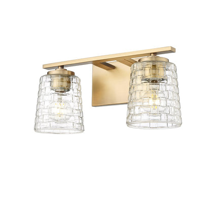 Millennium Lighting Saben 2Lt Vanity, Vintage Brass