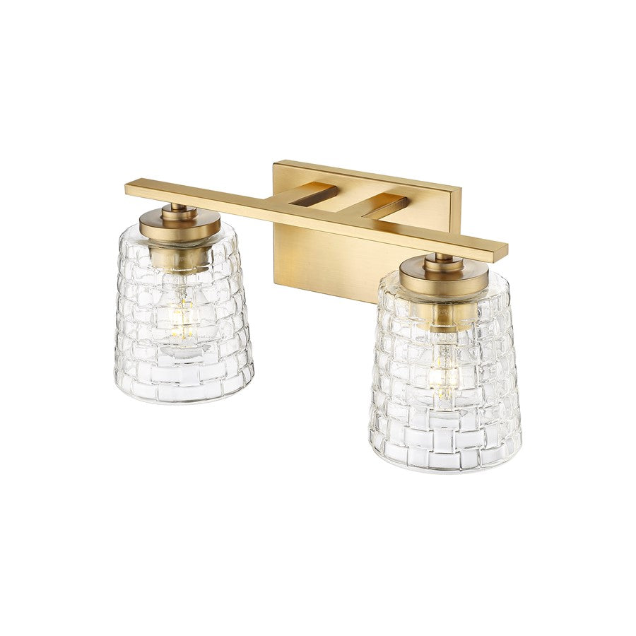 Millennium Lighting Saben 2Lt Vanity, Vintage Brass