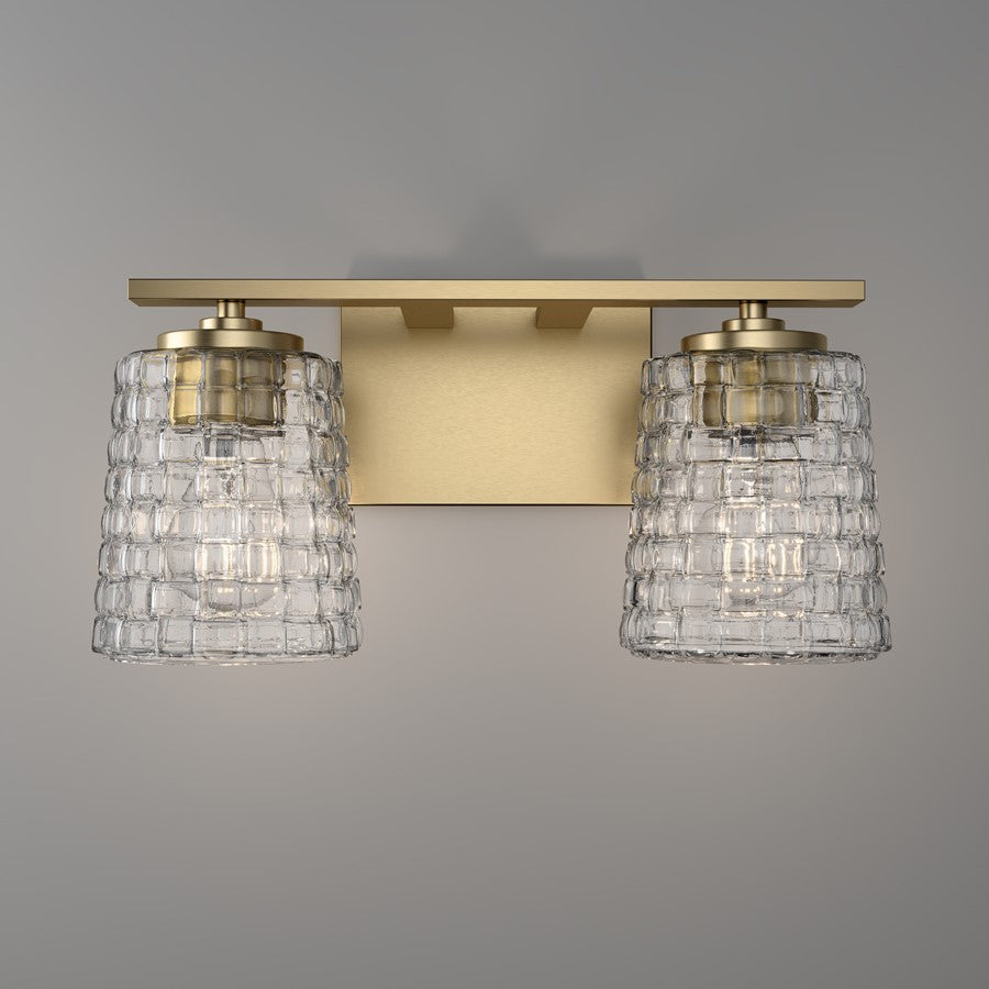 Millennium Lighting Saben 2Lt Vanity, Vintage Brass