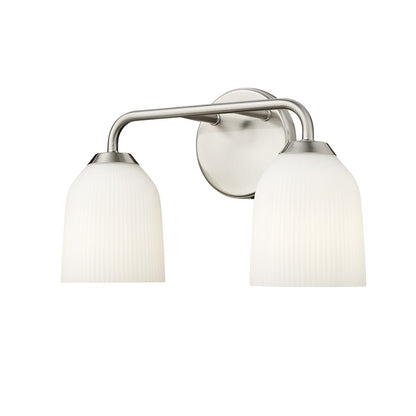 Millennium Lighting Norah 2Lt Vanity, Brushed Nickel