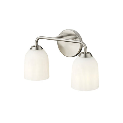Millennium Lighting Norah 2Lt Vanity, Brushed Nickel