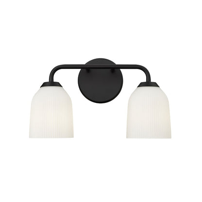 Millennium Lighting Norah 2Lt Vanity, Black - 22302-MB