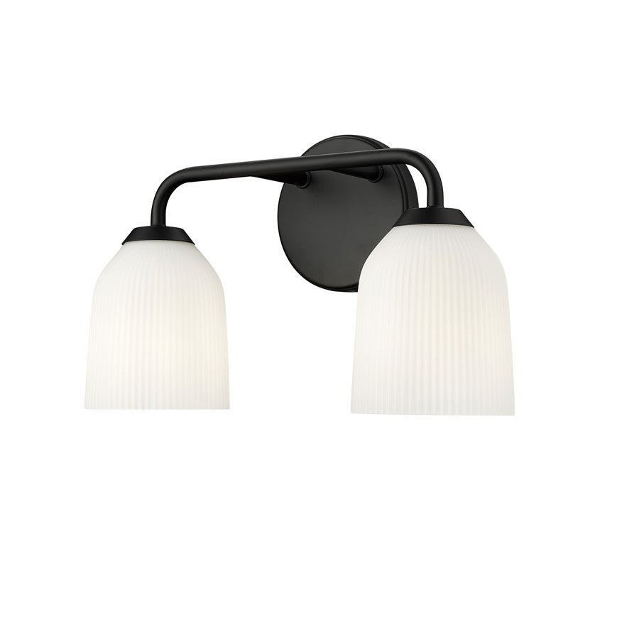 Millennium Lighting Norah 2Lt Vanity, Black