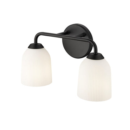 Millennium Lighting Norah 2Lt Vanity, Black