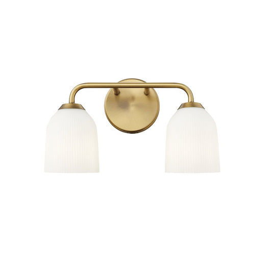 Millennium Lighting Norah 2Lt Vanity, Vintage Brass - 22302-VB