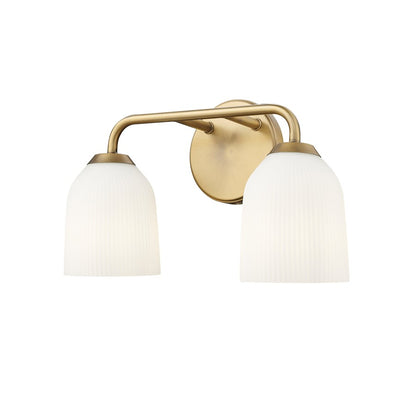 Millennium Lighting Norah 2Lt Vanity, Vintage Brass