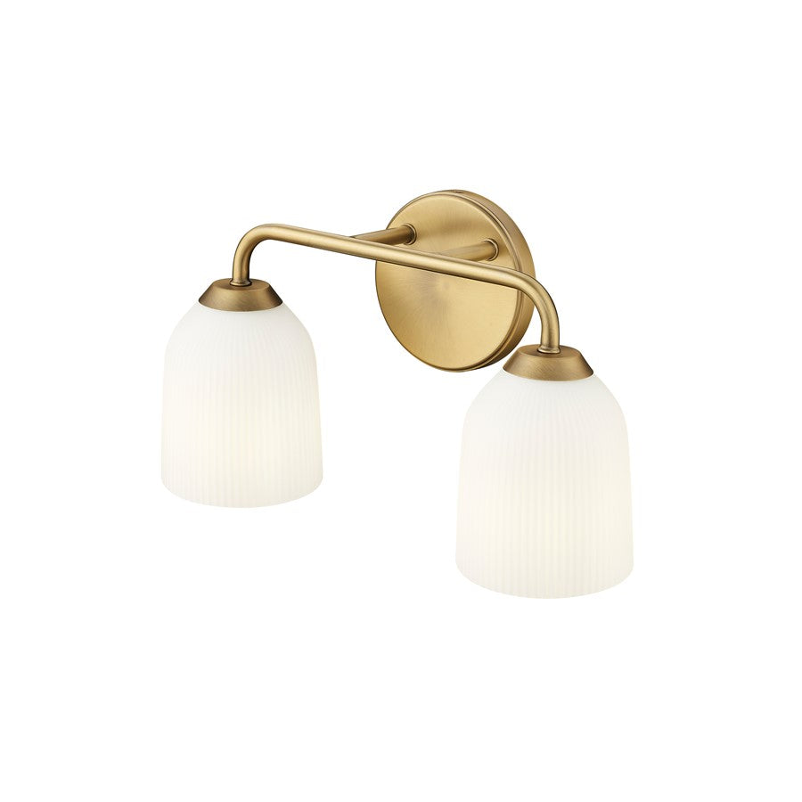 Millennium Lighting Norah 2Lt Vanity, Vintage Brass