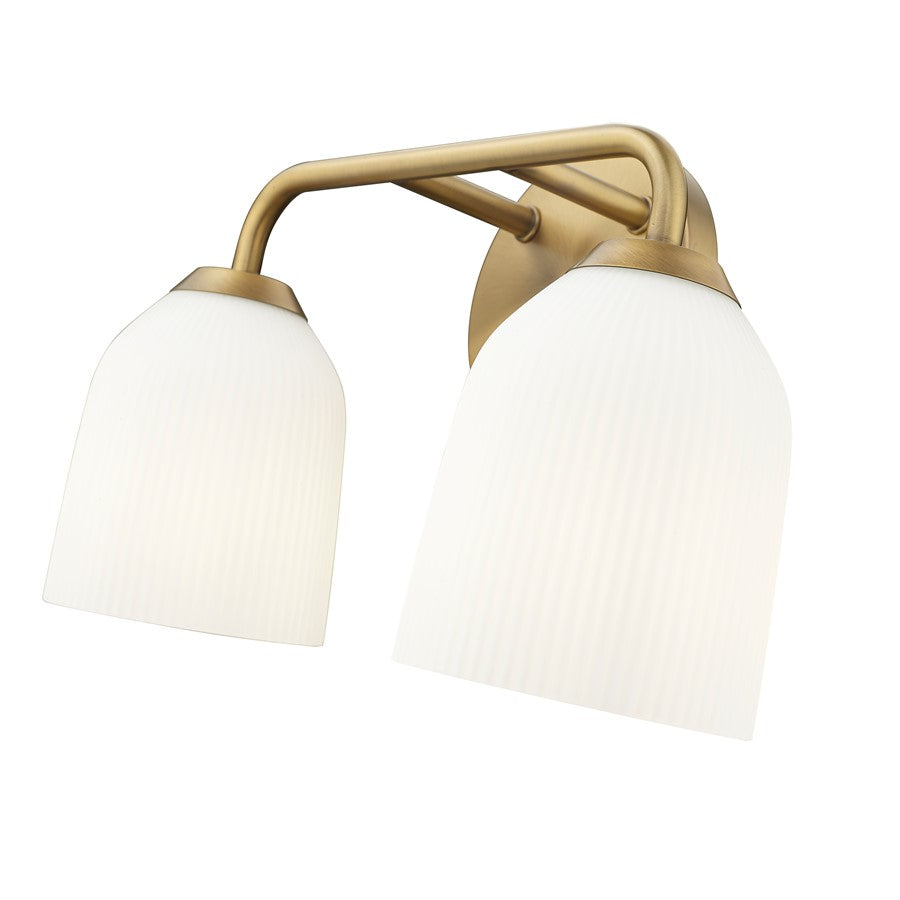 Millennium Lighting Norah 2Lt Vanity, Vintage Brass