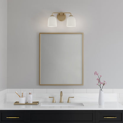 Millennium Lighting Norah 2Lt Vanity, Vintage Brass