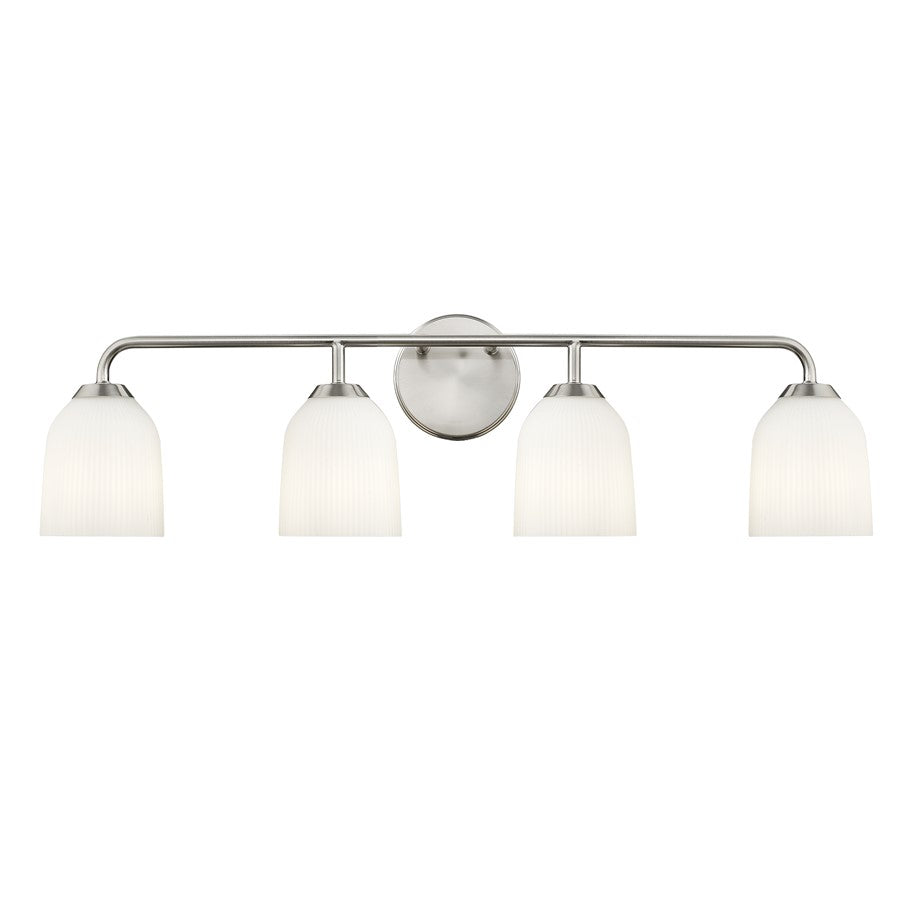 Millennium Lighting Norah 4Lt Vanity, Brushed Nickel - 22304-BN