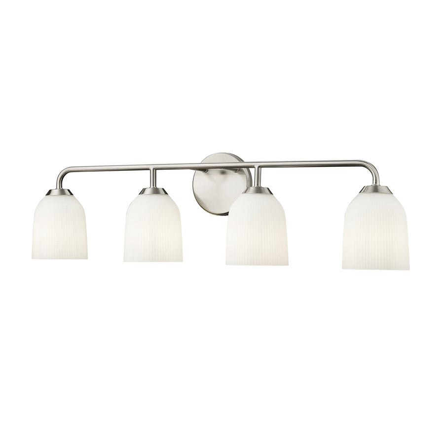 Millennium Lighting Norah 4Lt Vanity, Brushed Nickel