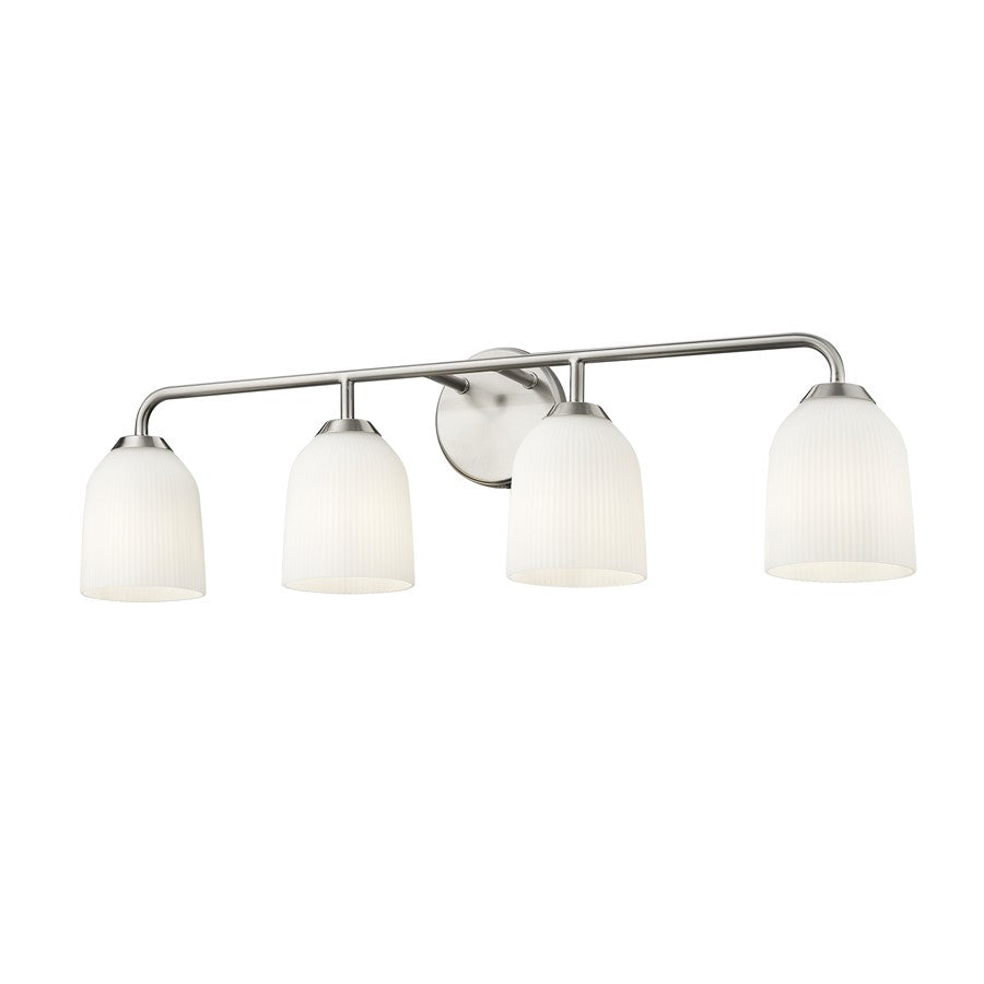 Millennium Lighting Norah 4Lt Vanity, Brushed Nickel