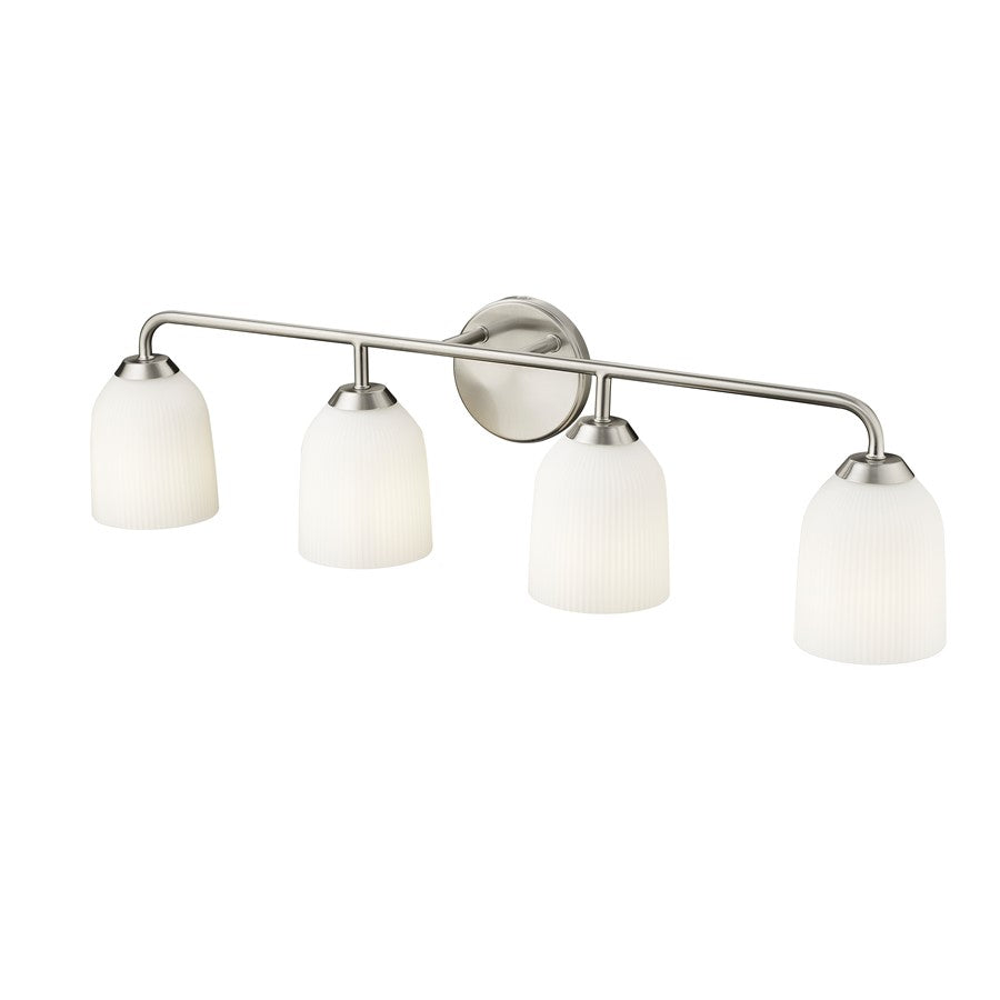 Millennium Lighting Norah 4Lt Vanity, Brushed Nickel