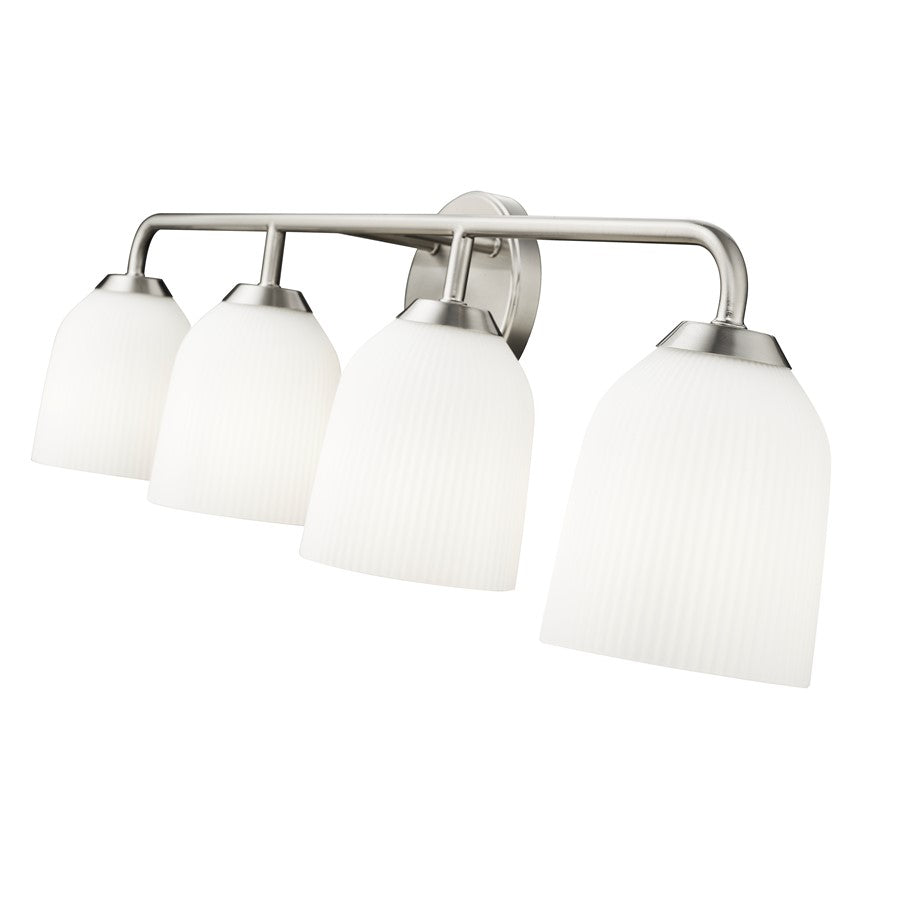 Millennium Lighting Norah 4Lt Vanity, Brushed Nickel