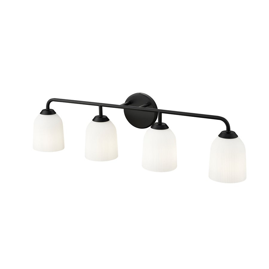 Millennium Lighting Norah 4Lt Vanity, Black