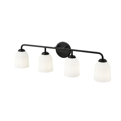 Millennium Lighting Norah 4Lt Vanity, Black