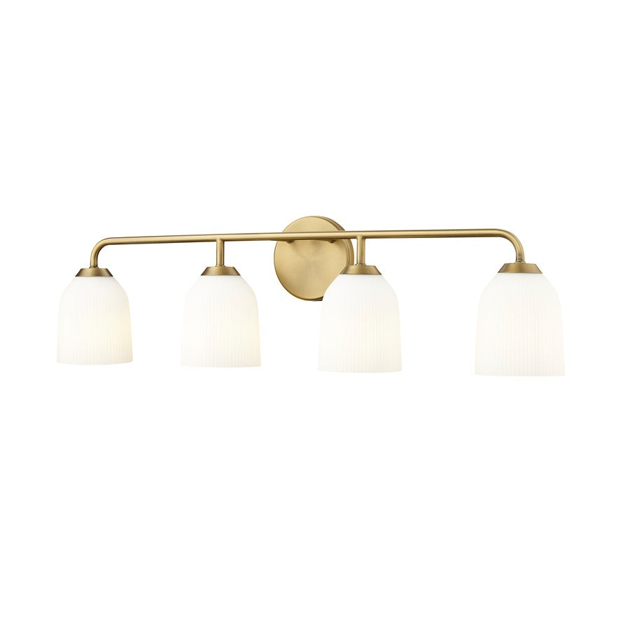 Millennium Lighting Norah 4Lt Vanity, Vintage Brass