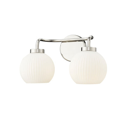 Millennium Lighting Oprah 2Lt Vanity, Polished Nickel