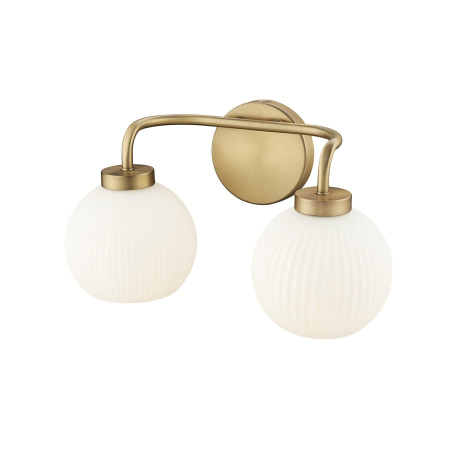 Millennium Lighting Oprah 2Lt Vanity, Vintage Brass