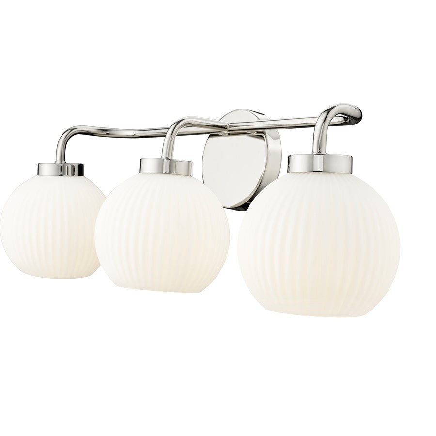 Millennium Lighting Oprah 3Lt Vanity, Polished Nickel