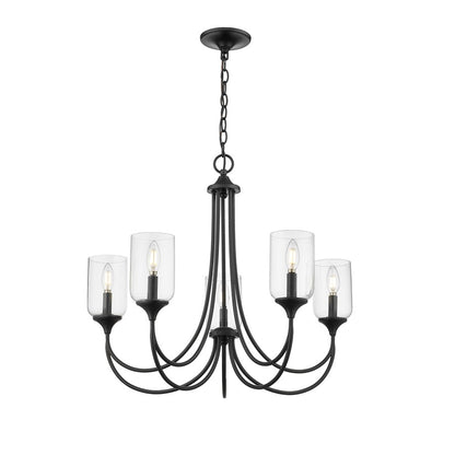 Millennium Lighting Waddingham 5Lt Chandelier, Black