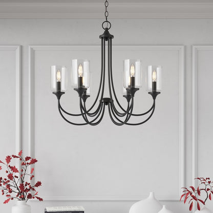 Millennium Lighting Waddingham 5Lt Chandelier, Black