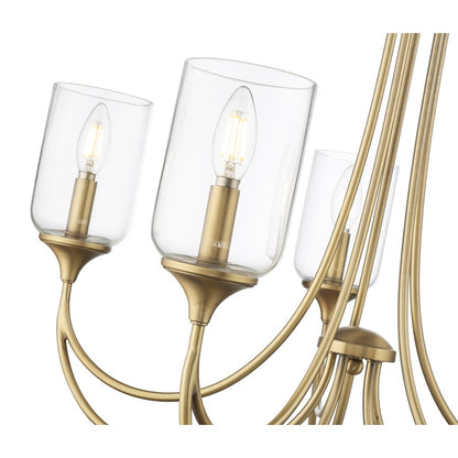 Millennium Lighting Waddingham 5Lt Chandelier, Vintage Brass
