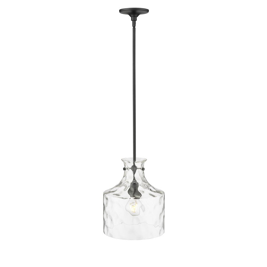 Millennium Lighting Santorini 1Lt Pendant, Black