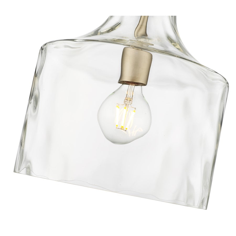 Millennium Lighting Santorini 1Lt Pendant, Modern Gold