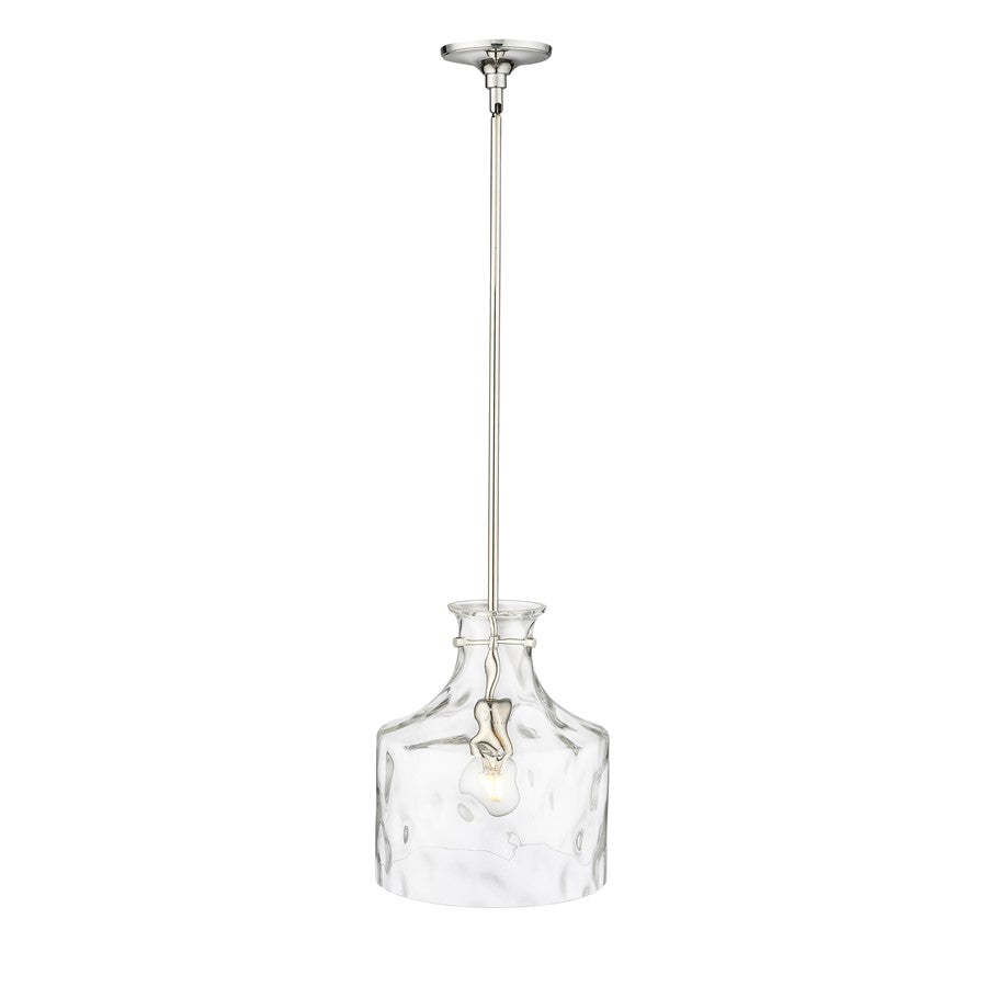 Millennium Lighting Santorini 1Lt Pendant, Polished Nickel