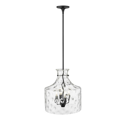 Millennium Lighting Santorini 4Lt Pendant, Black