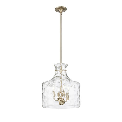 Millennium Lighting Santorini 4Lt Pendant, Modern Gold