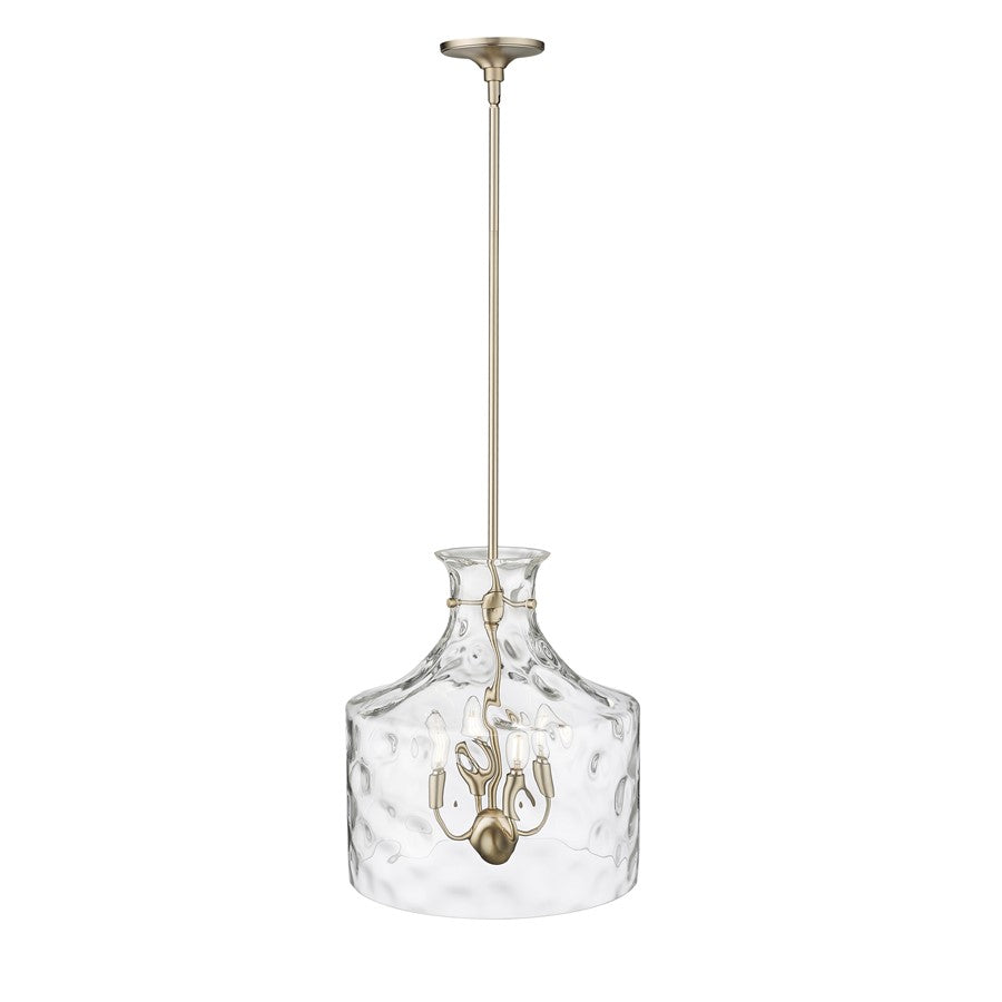 Millennium Lighting Santorini 4Lt Pendant, Modern Gold