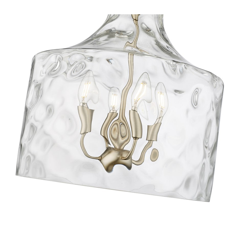 Millennium Lighting Santorini 4Lt Pendant, Modern Gold