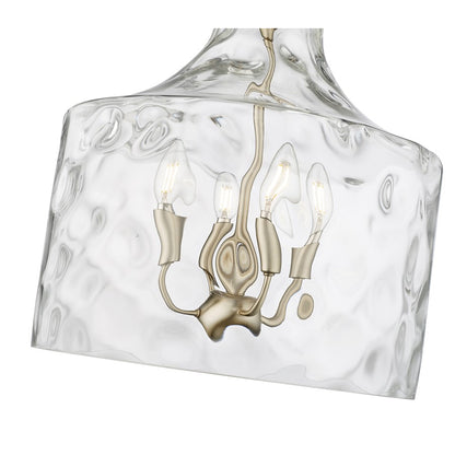 Millennium Lighting Santorini 4Lt Pendant, Modern Gold