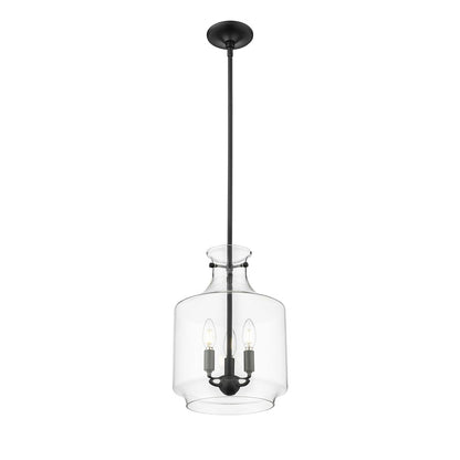 Millennium Lighting Mahannah 3Lt Pendant, Black