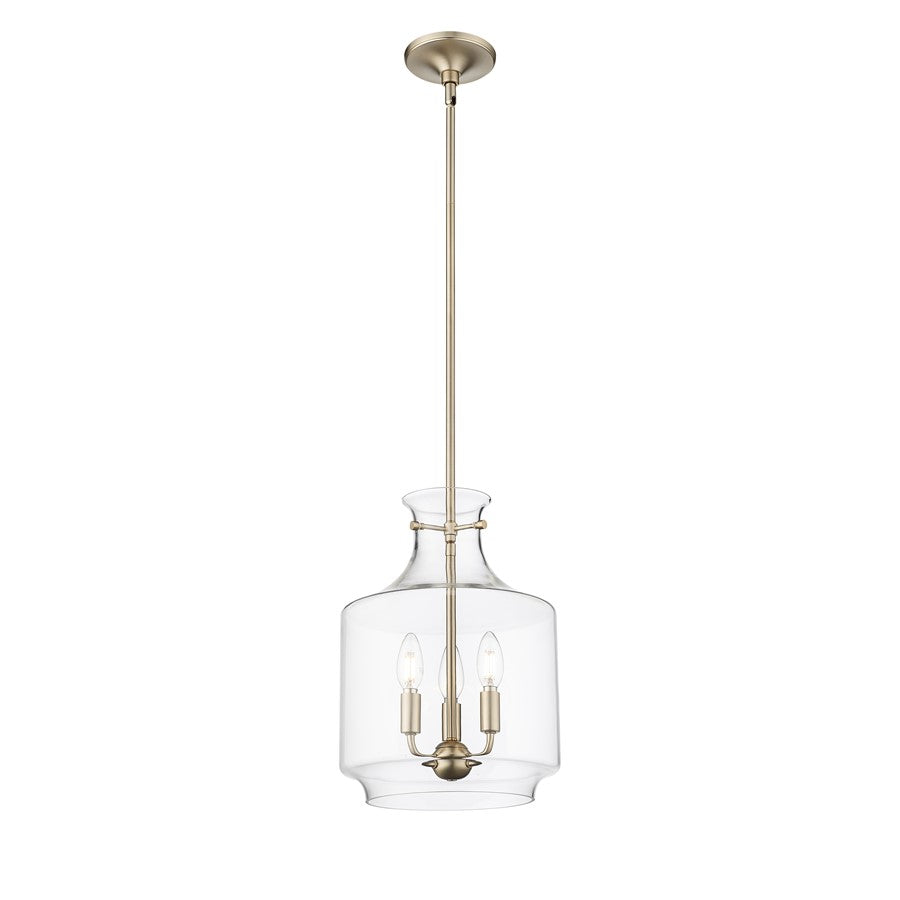 Millennium Lighting Mahannah 3Lt Pendant, Modern Gold