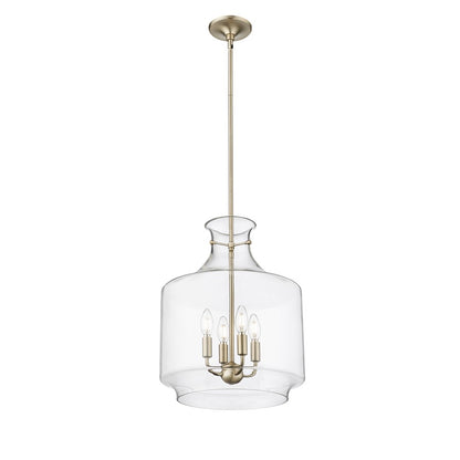 Millennium Lighting Mahannah 4Lt Pendant, Modern Gold