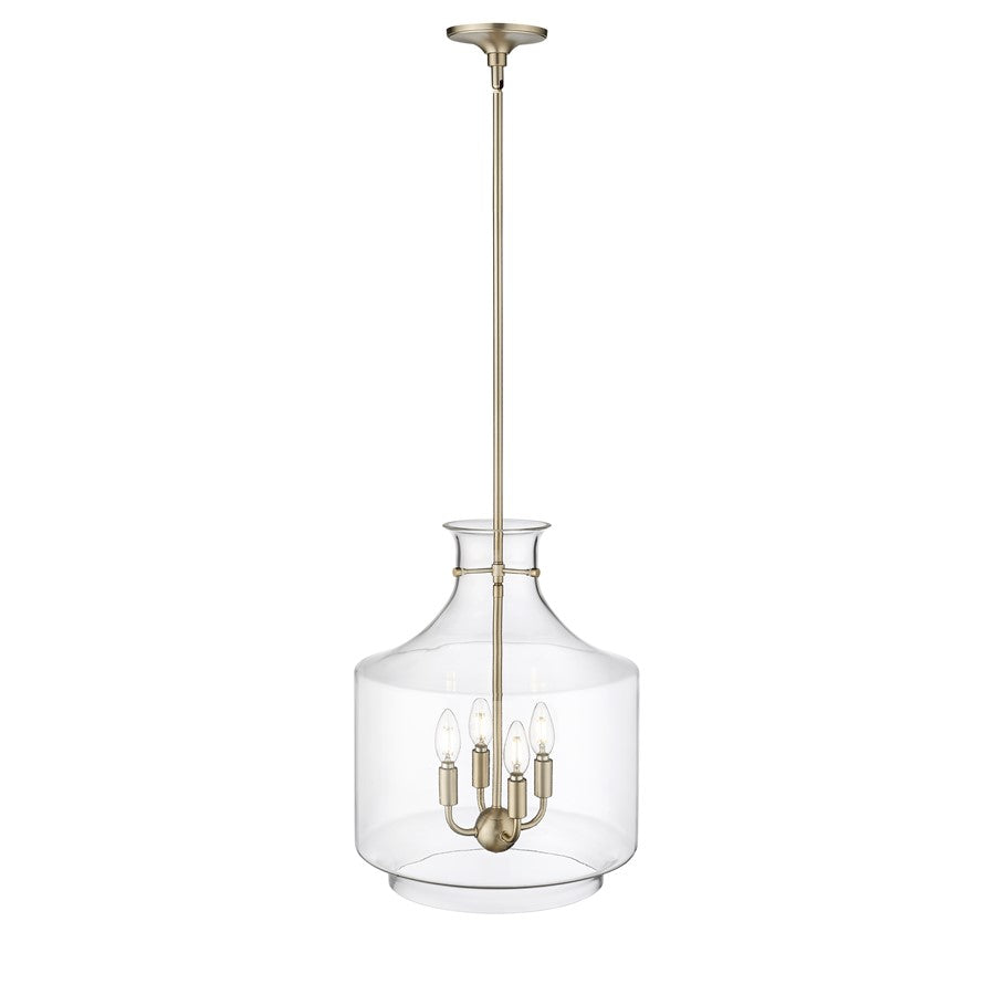 Millennium Lighting Mahannah 4Lt Pendant, Modern Gold