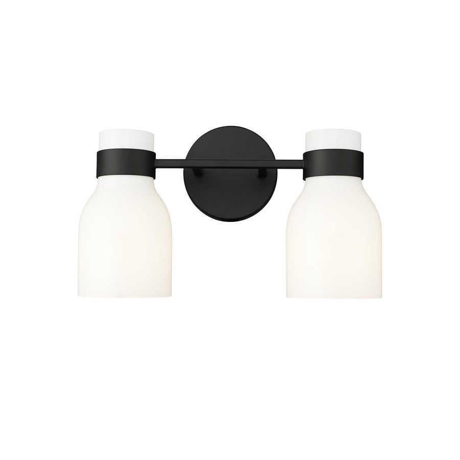 Millennium Lighting Corella 2Lt Vanity, Black - 23002-MB