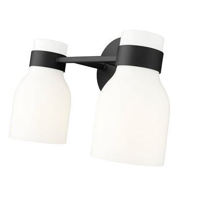 Millennium Lighting Corella 2Lt Vanity, Black