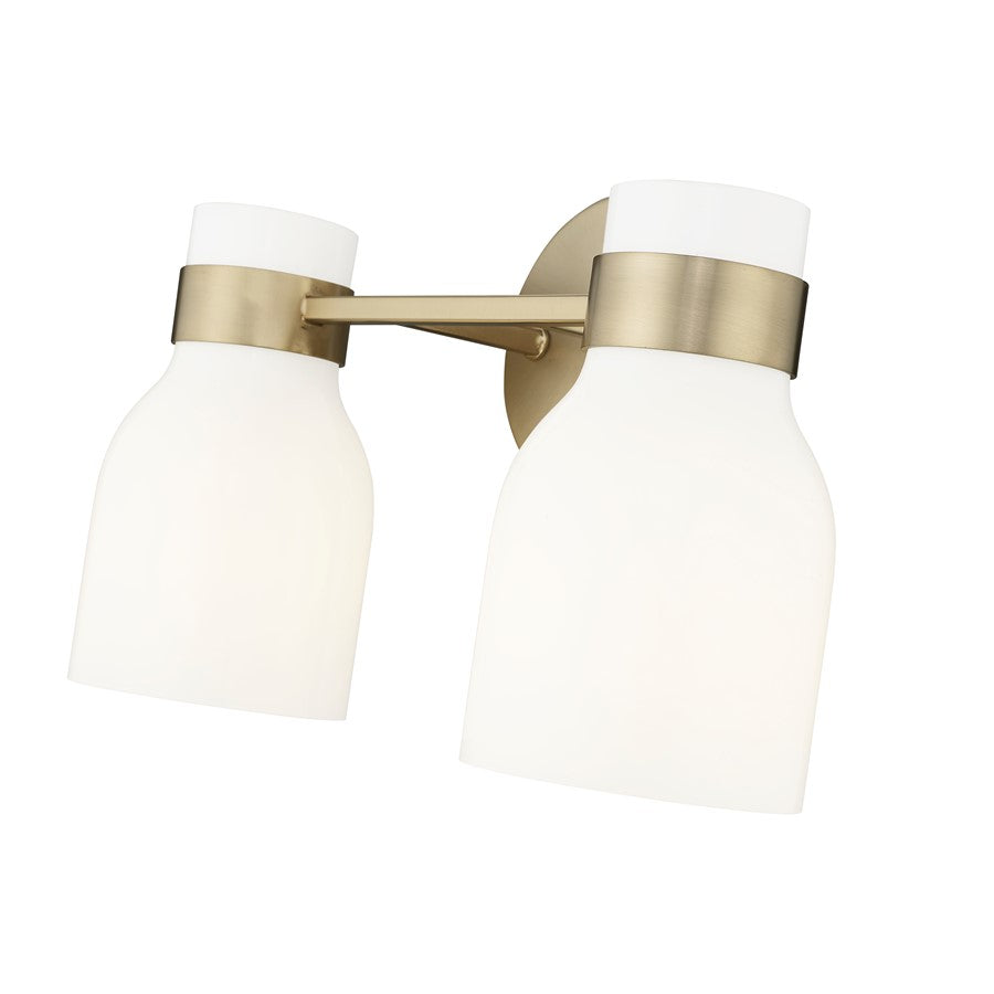 Millennium Lighting Corella 2Lt Vanity, Modern Gold